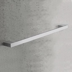 Towel Bar, Square, 24 Inch, Polished Chrome